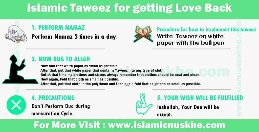 Powerful Islamic Taweez for getting Love Back