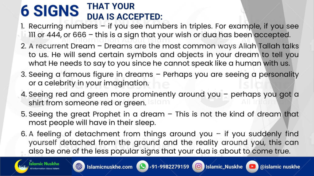 Here Are 6 Signs that your Dua is accepted
