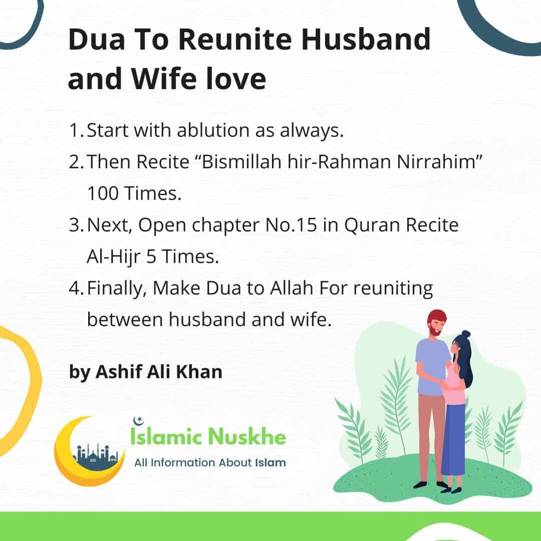 Steps to Perform Dua To Reunite Husband and Wife love