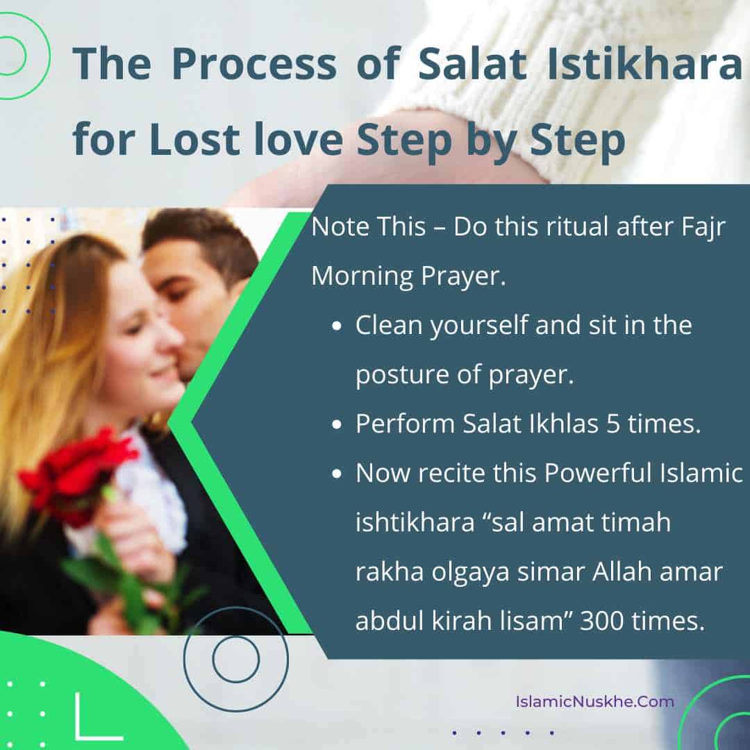 Here is The Process of Salat Istikhara for Lost love Step by Step