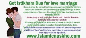 Get Istikhara Dua for love marriage