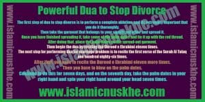 Precautions to Perform Dua to Stop Divorce