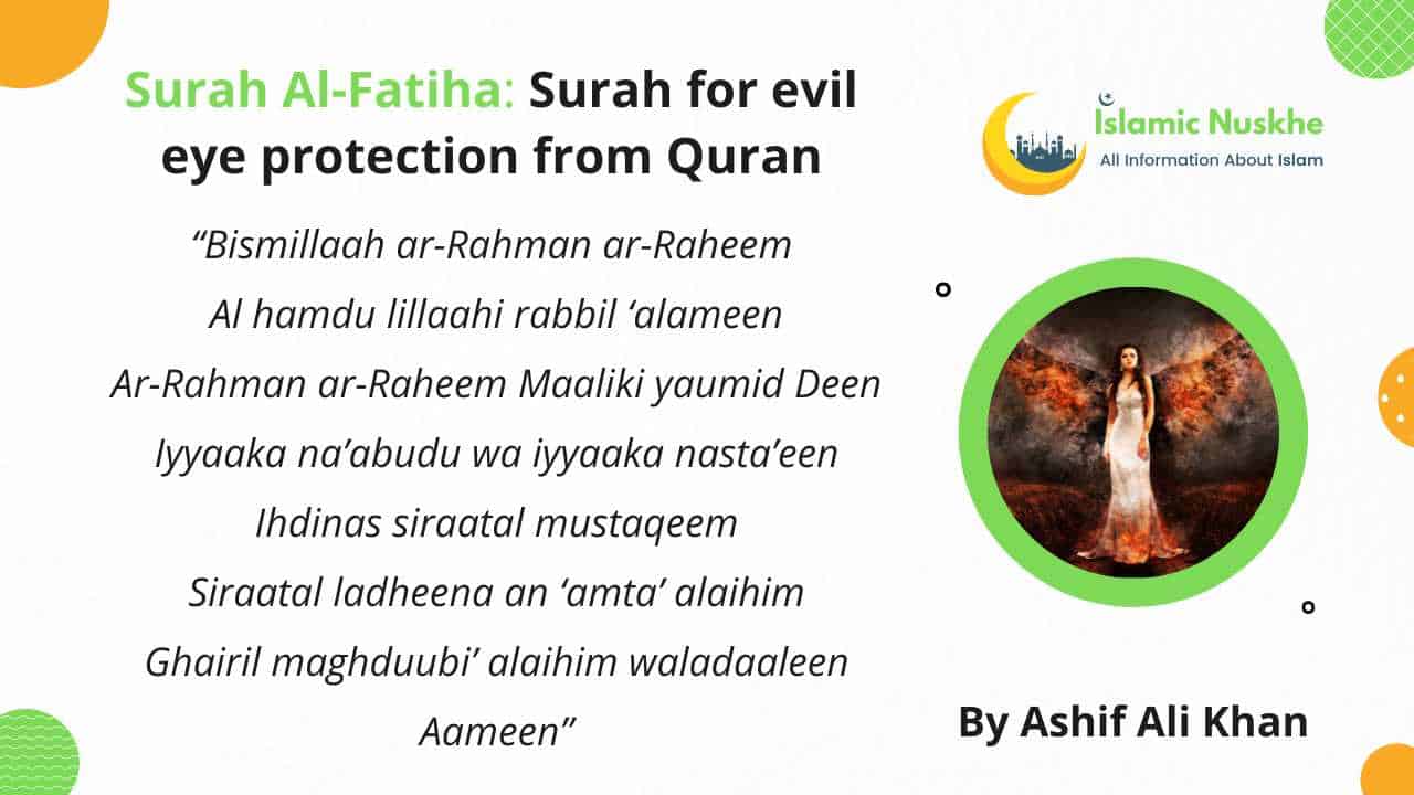 What to recite for Dua to remove evil eye