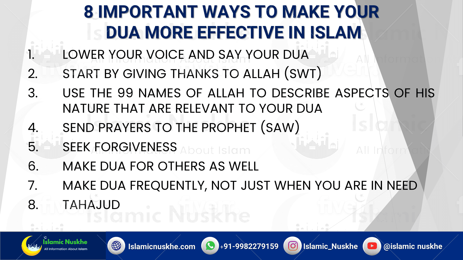 8 IMPORTANT WAYS TO MAKE YOUR DUA MORE EFFECTIVE IN ISLAM