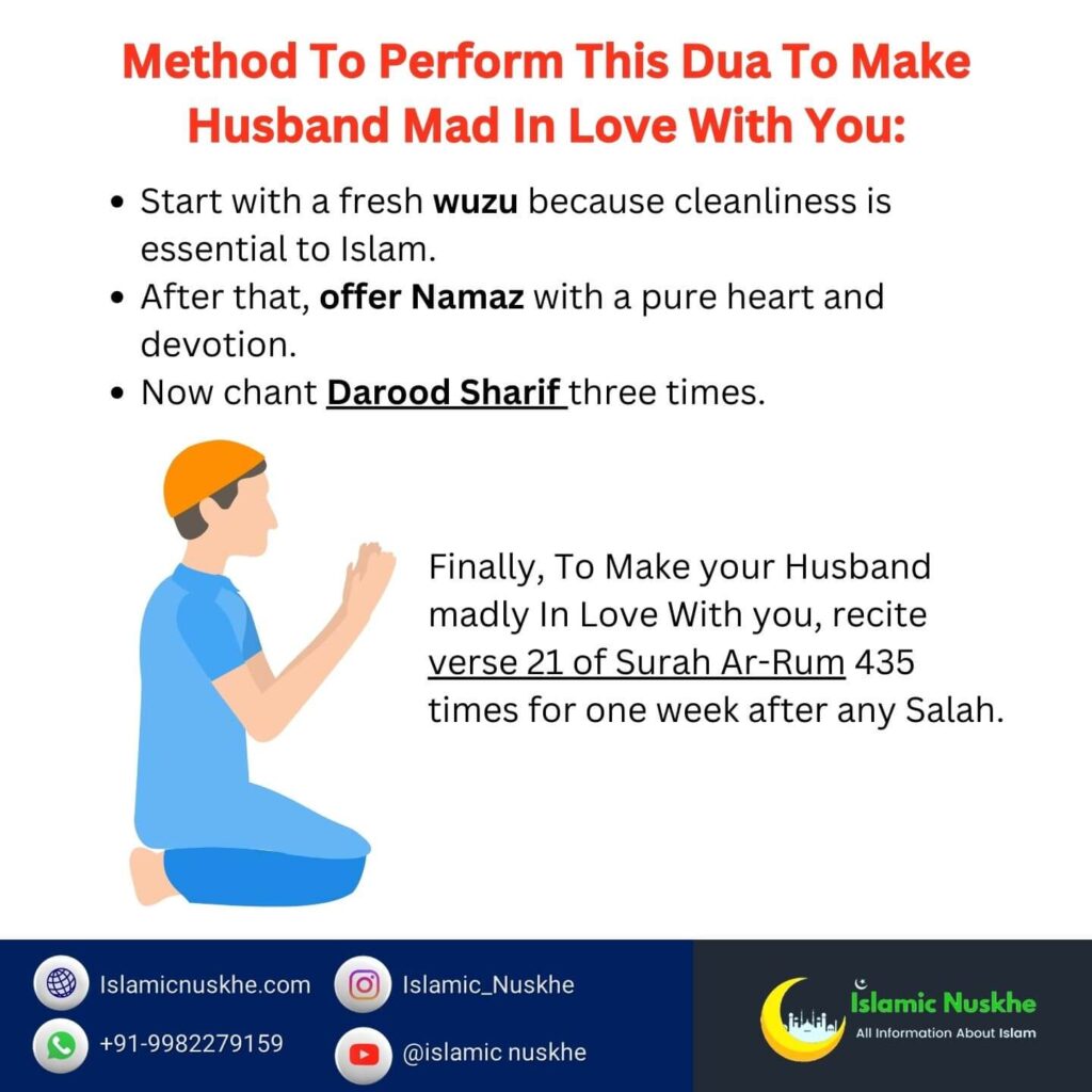 Method To Perform This Dua To Make Husband Mad In Love With You